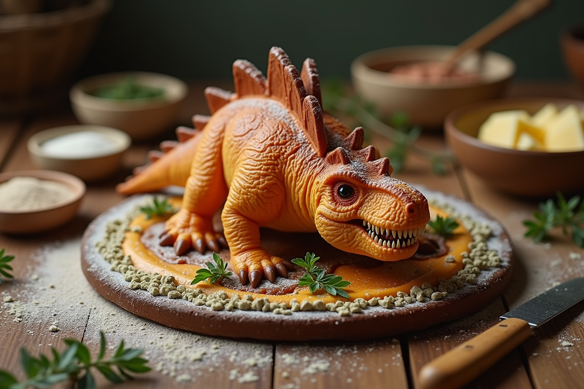 gâteau dinosaure